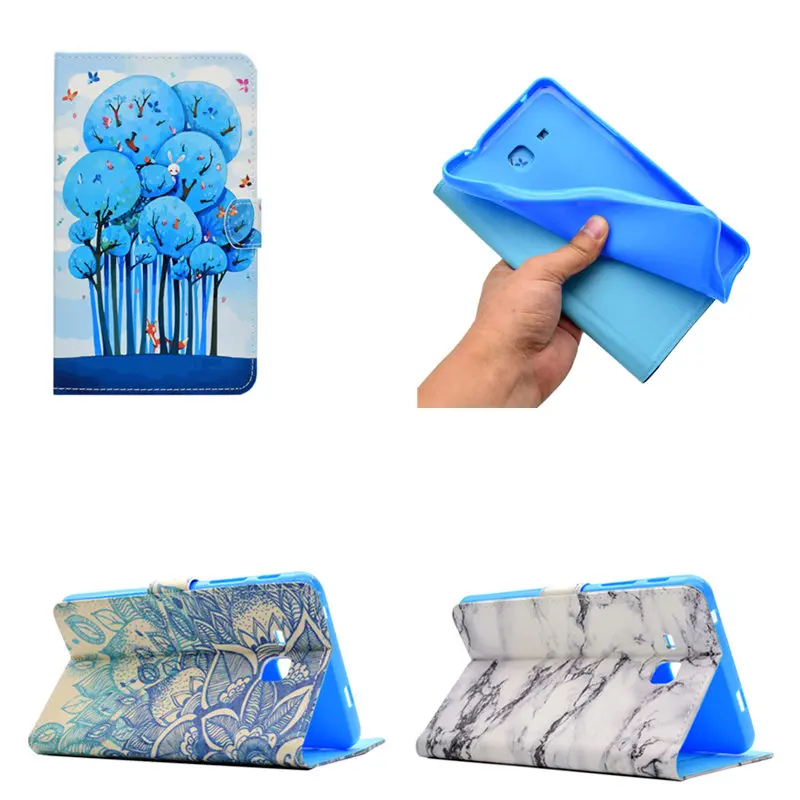 

Cartoon Cute Print Pu Leather Soft TPU Back Cover Tablet Cases for Samsung Galaxy Tab A 7.0 A6 SM-T280 SM-T285 T285C T280 Funda