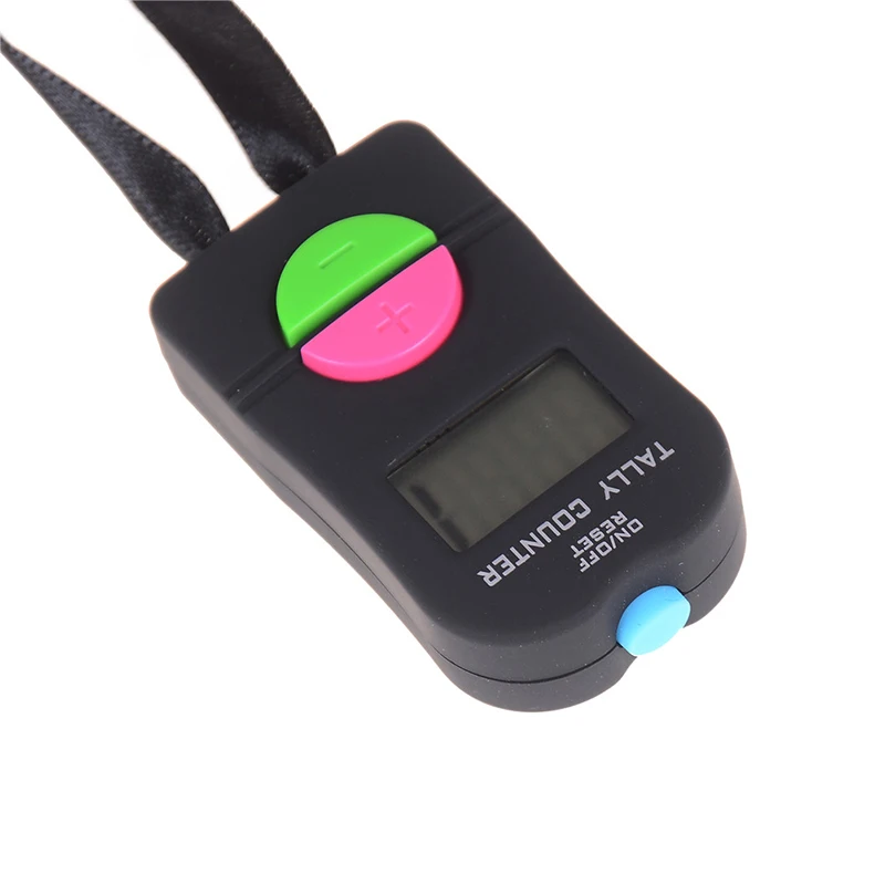 1Pc ON/OFF LCD Electronic Digital Tally Counter Stitch Marker And Row Finger Counter Wholesale