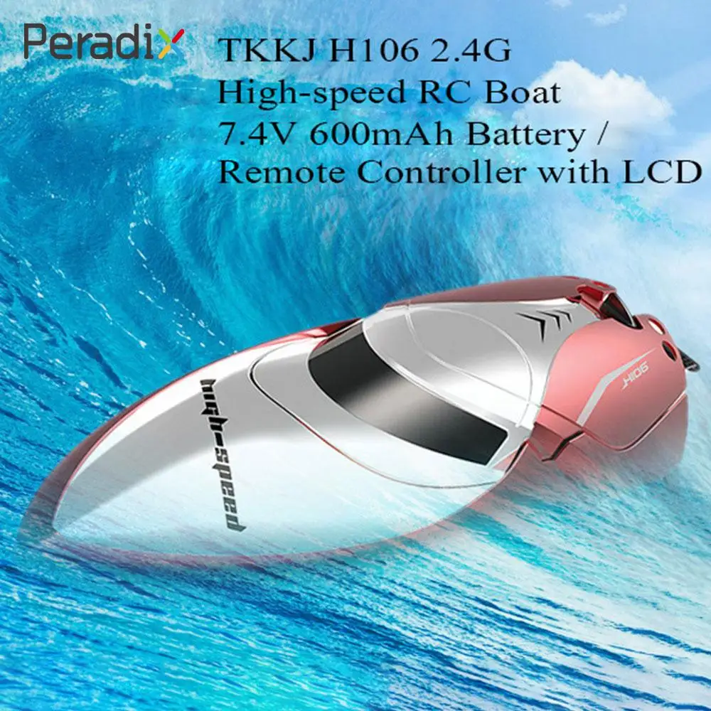 

2018 Drop Shipping Speedboat High Speed RC Boat 600mAH Super Speed Remote Control Boat for TKKJ