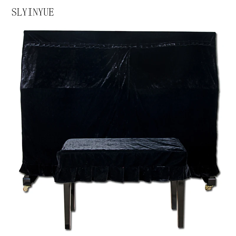 

Promotion Europe Plush Refrigerator Handle Cover The New High-grade Velvet Dust Pianocover Piano Complete Set