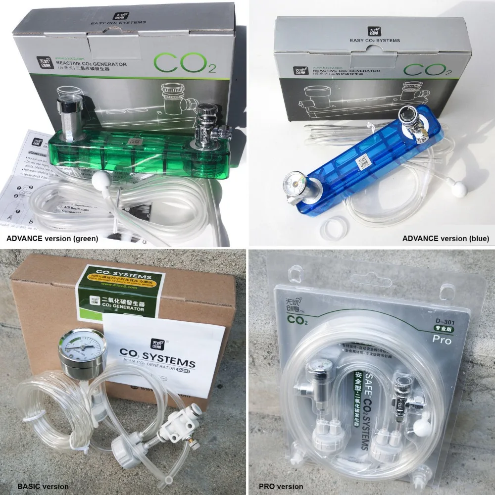 DIY aquarium planted tank fish CO2 generator system kit valve gauge 4