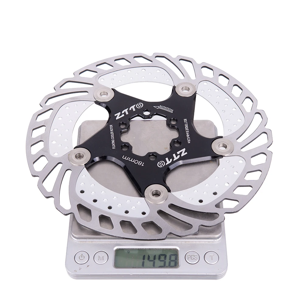 ZTTO MTB Quick Cool Down float Disc Brake Rotors Bicycle bike Floating 7075 AL Stainless Steel Mountain Road 140/160/180/203mm