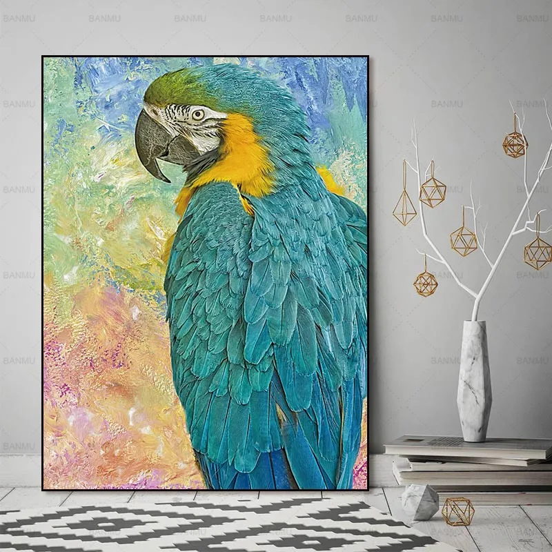 wall art painting abstract bird picture home decor print on canvas abstract poster no frame