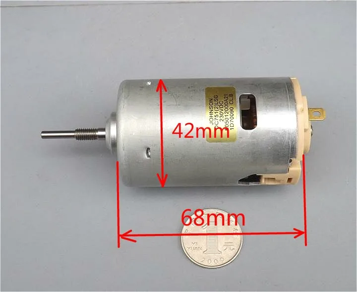

Johnson DC 230V 0.24A 50W14000rpm/min motor / Cars model aircraft ship model high-speed high-power motor