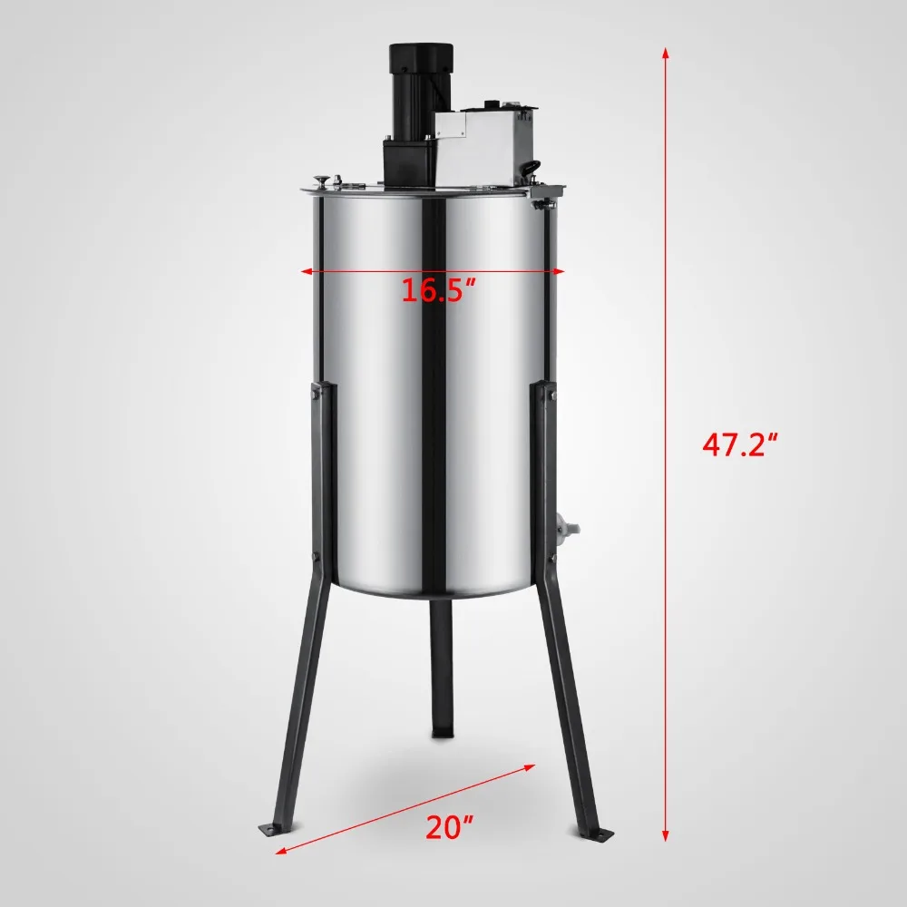Электрический экстрактор меда, 2 кадра, экстрактор меда из нержавеющей стали, Спиннер для меда, сепаратор для пчеловодства, оборудование для пчеловодства
