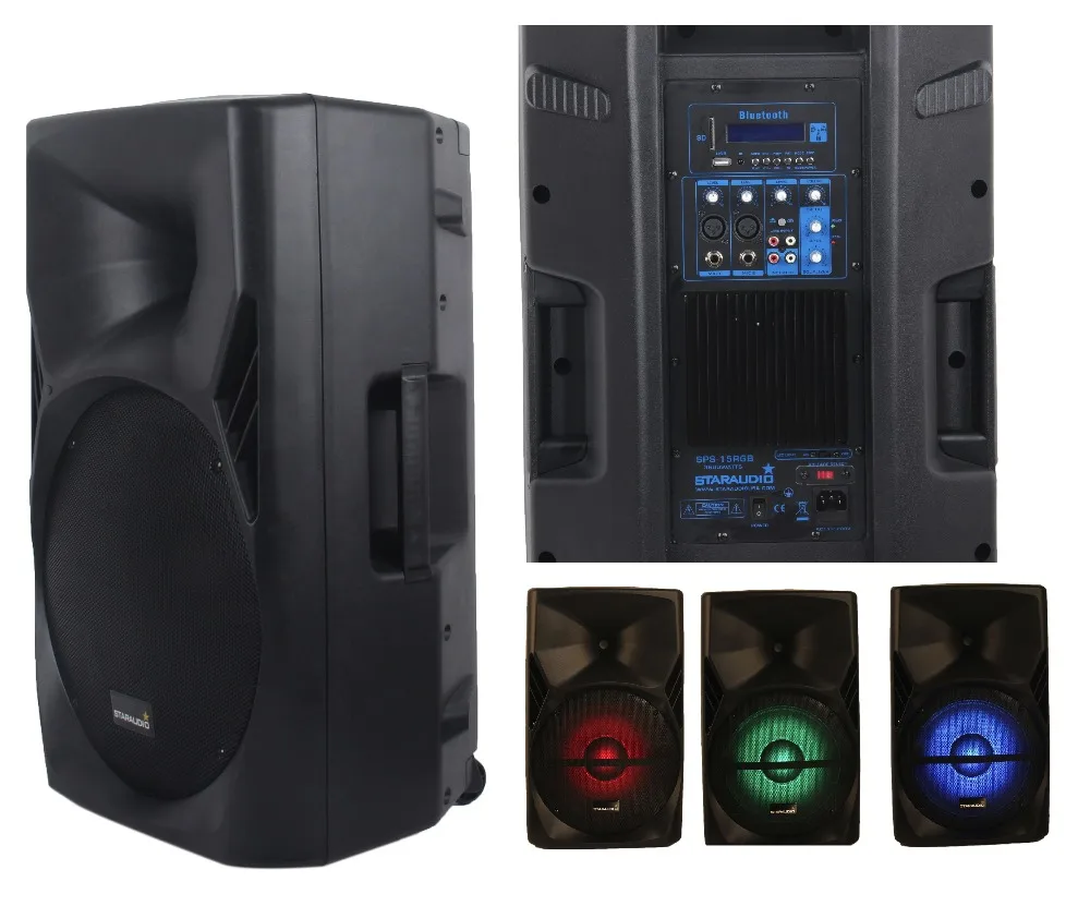 STARAUDIO 15 &quot3500 Вт PA для ди Джея свет сцены парти клуб Караоке питание активный MP3 SD