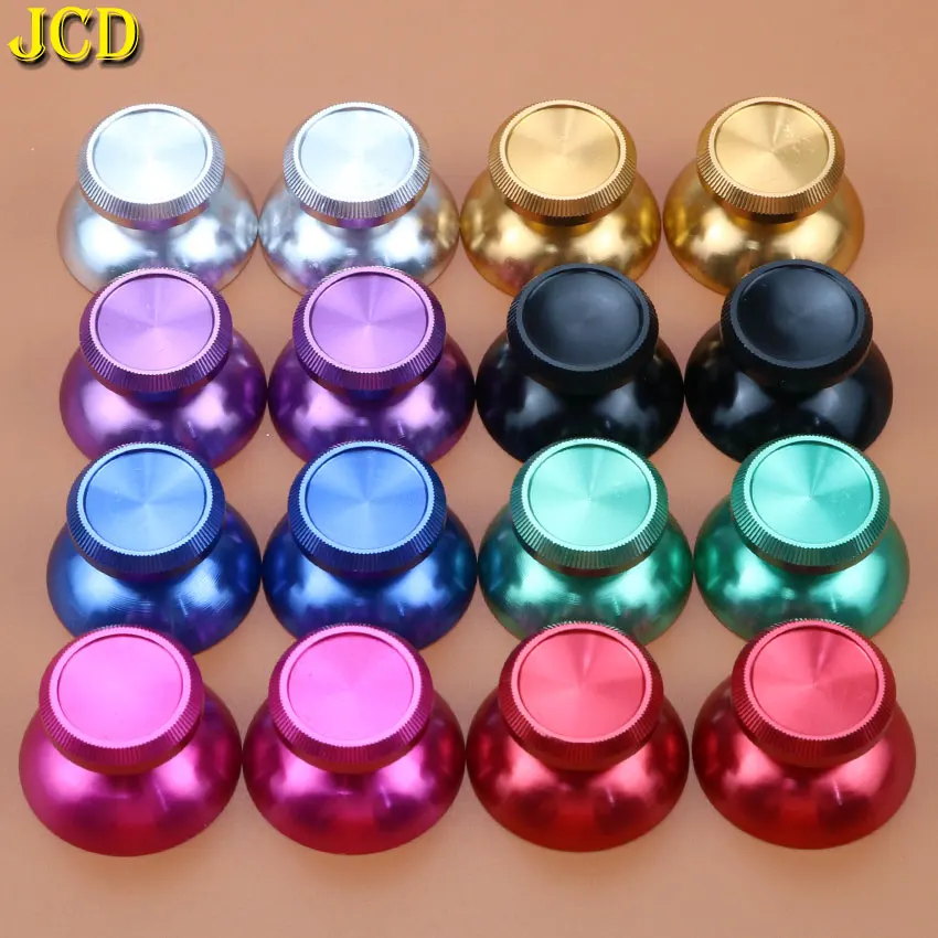 

JCD 2PCS Aluminum Metal Analog Joystick Grip Cap for Microsoft Xbox 360 For Xbox360 Gamepad Controller Mushroom Joystick Cover