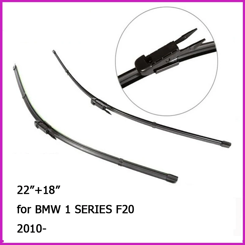 Wiper blades for BMW 1 SERIES F20 (from 2010 onwards), 22"+18", rubber