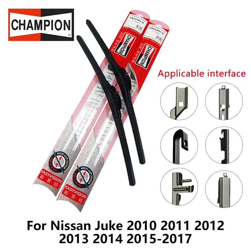 2pieces/set Champion EasyVision Compound Wiper Blades for Nissan Juke