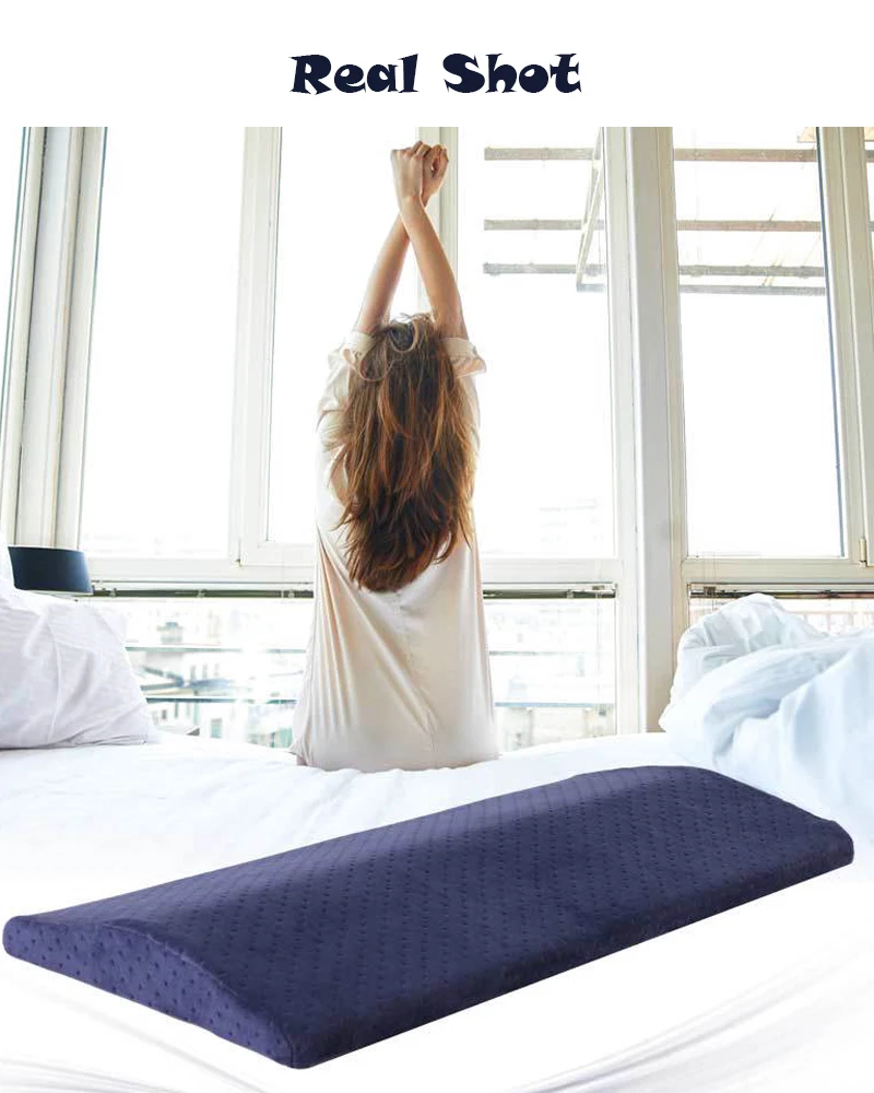 L016-Memory Cotton Lumbar Legs Pillow Triangle Sleeping Waist Back Support Cushion Pad Pregnant Pillow Cervical Protect Bedding (7)