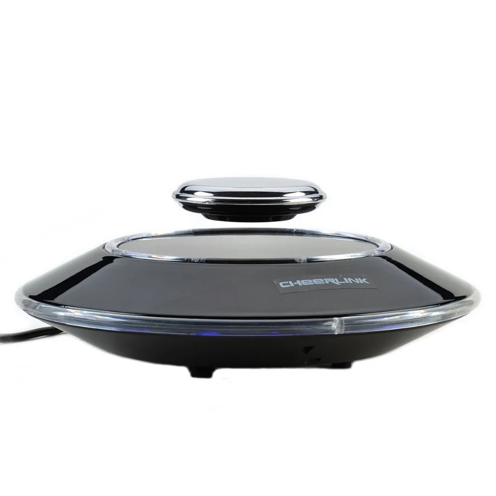 8-LED Superior Maglev Levitation floating Auto Rotating Display Stand Showcase - Black | Украшения и аксессуары