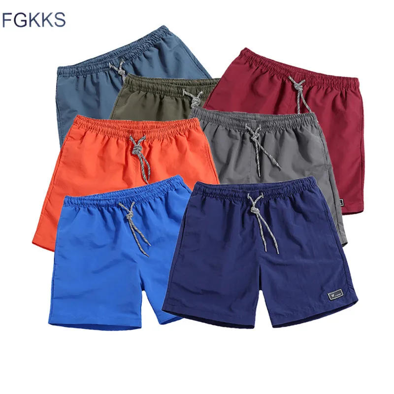 

FGKKS Men Solid color Shorts 2018 Spring Summer Male Patchwork Joggers Short Sweatpants Trousers Men Shorts Roupa Masculina