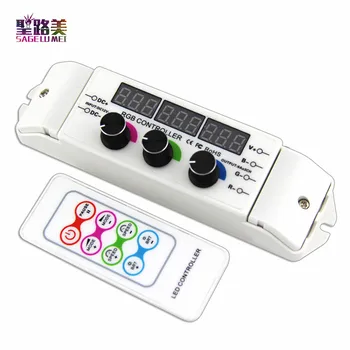 

BC-350RF CV RGB Led Controller RF Wireless Remote knob Rotary Switch RGB Strip Dimmer 18A Output for 5050 2835 LED strip lights