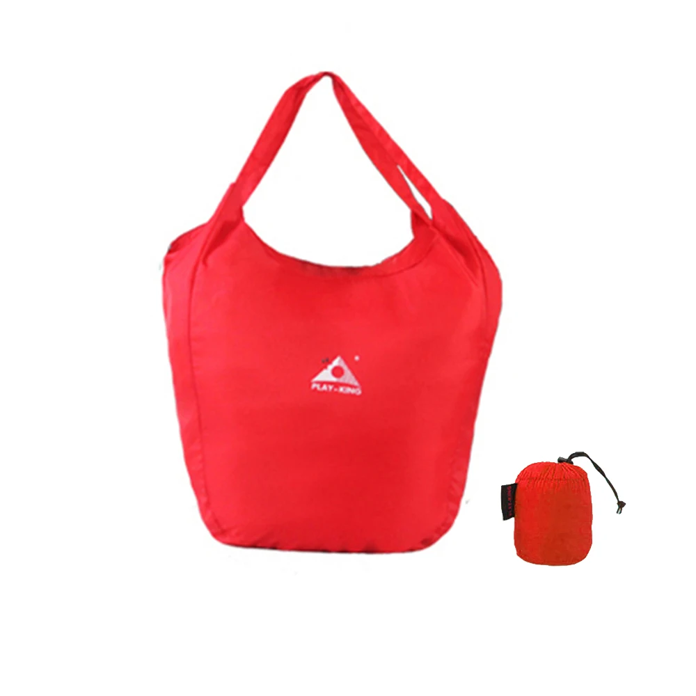 PLAY-KING, 75 г, складной рюкзак, водонепроницаемый, для улицы, рюкзак, складная сумка, сумка для покупок, сумка-тоут, для женщин, мужчин, для путешествий - Цвет: Красный цвет