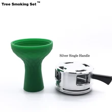 Портативный кальян Huka Shisha Head зеленая чаша Caloud Chicha Narguile Nargile курительная трубка-кальян аксессуары для курения сорняков TWAN0356