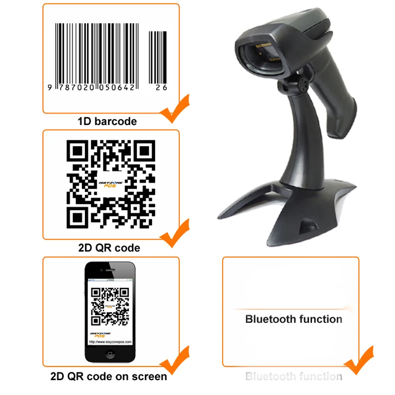 ISSYZONEPOS 2D QR الصناعية اللاسلكية ماسح الرمز الشريطي بتقنية bluetooth اللاسلكي/USB الباركود المحمول الهاتف شاشة الدفع ماسح ضوئي أندرويد ISSYZONEPOS 2D QR الصناعية اللاسلكية ماسح الرمز الشريطي بتقنية bluetooth اللاسلكي/USB الباركود المحمول الهاتف شاشة الدفع ماسح ضوئي أندرويد