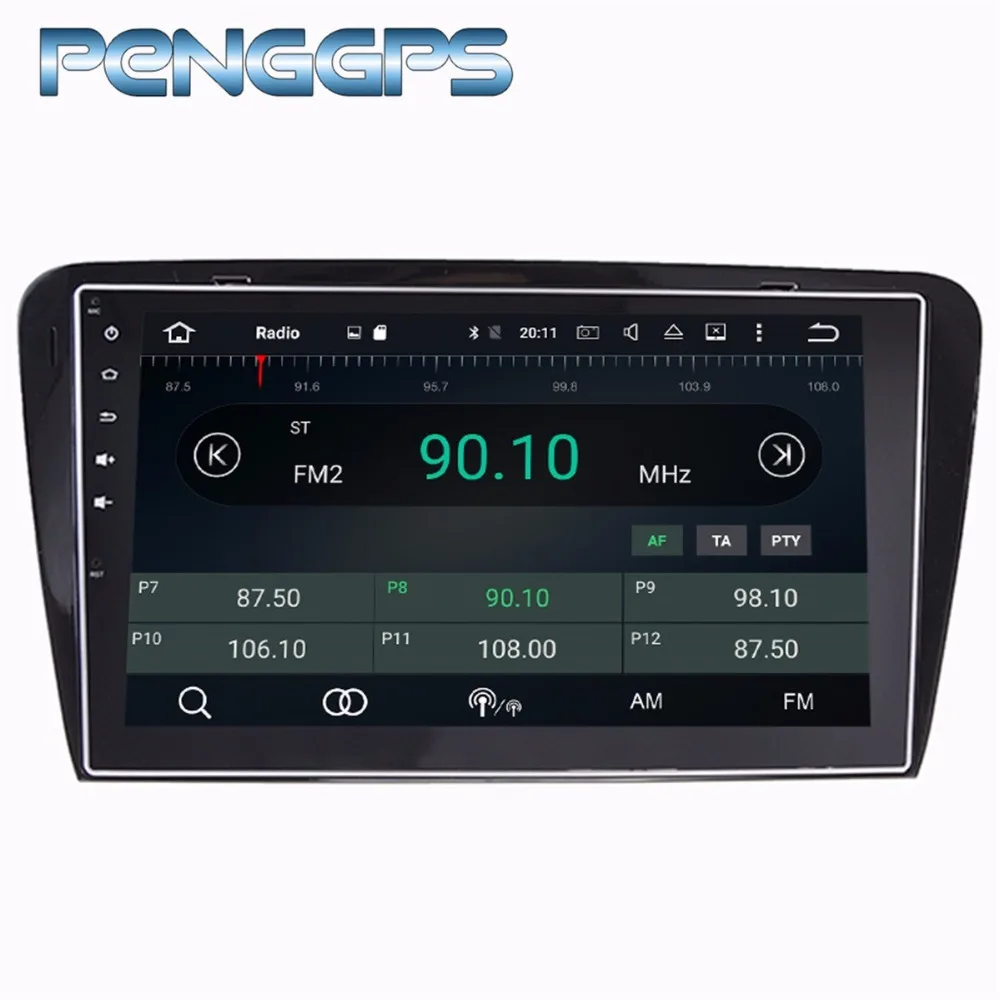 Sale 2 Din DVD Player Android 8.1 Car Radio for Skoda Octavia 2014-2017 GPS Navigation Octa Core 1024*600 IPS Screen WIFI Headunit 5