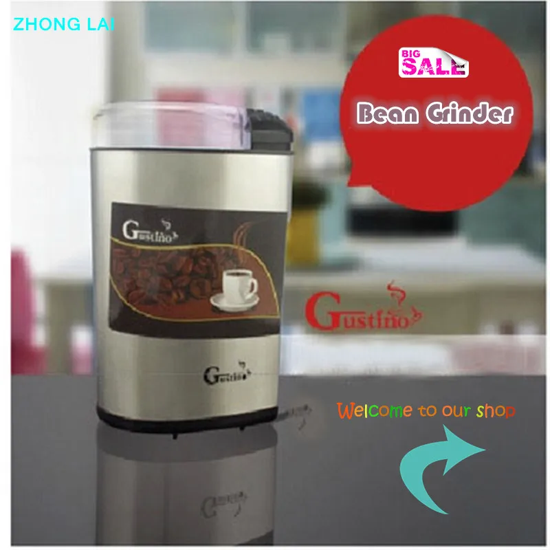 

Coffee Grinder Electric Stainless Steel Beans Grinding Machine Small Pulverizer Portable Mill