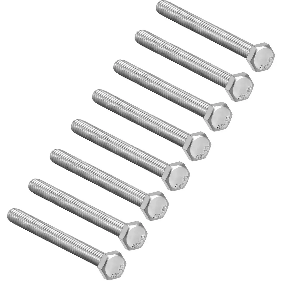 

Fullerkreg M8 Thread 110mm 304 Stainless Steel Hex Head Screw Bolts Fastener 8pcs