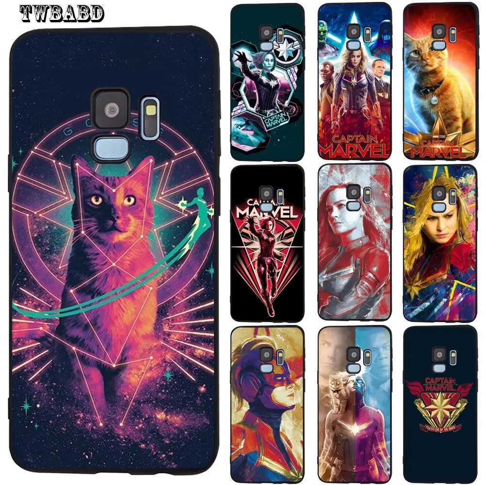 

For Cover Samsung Galaxy S9 S8 S10 Plus S7 S6 Edge S10 Lite Goose Captain Marvel Soft Silicone Case For Samsung Note9 8