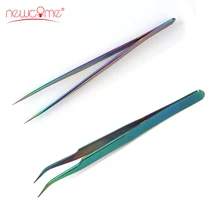 1pc Colorful Tweezer Graft Eyelash Extension Stainless Steel Tweezers Eyelashes Curved/Straignt Beauty Professional Makeup Tools 1pc Colorful Tweezer Graft Eyelash Extension Stainless Steel Tweezers Eyelashes Curved/Straignt Beauty Professional Makeup Tools