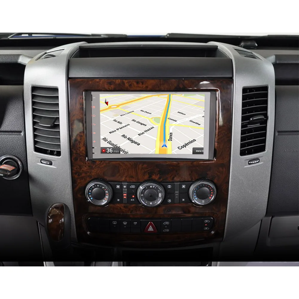 Top 9" DAB+ Autoradio Android 9.0 Car stereo GPS Navi for Mercedes Benz Sprinter W639 Viano W639 bluetooth USB RDS Radio Wifi TPMS 1