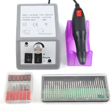 Электрический набор для маникюра Nai, Набор серых ручек для ногтей, набор с вилкой EU/AU/UK/US