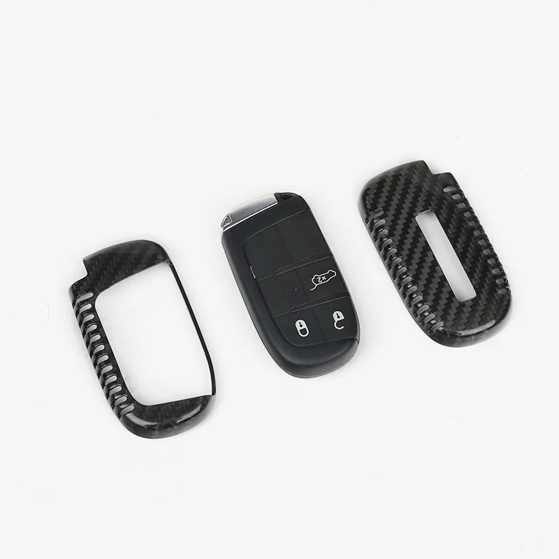 JHO Car Remote Control Key Cover Shell Carbon Fiber Key Case For Jeep Grand Cherokee 2014 2015 2016 2017 Car Styling Accessories JHO Car Remote Control Key Cover Shell Carbon Fiber Key Case For Jeep Grand Cherokee 2014 2015 2016 2017 Car Styling Accessories