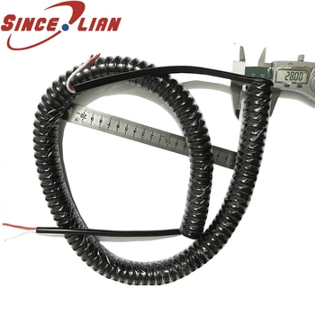 

Retractable Wire 2.5m 5m 7.5 meters 2 core 1.5mm2 OD7.0mm Tpu Spiral Power Cable Spring Cord Suitable For Outdoor Use Wire