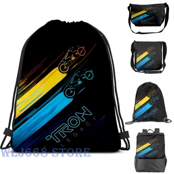 

Funny graphic print shoulder Bags women LightBikes Tron Single shoulder backpack travel for men Gym Bag