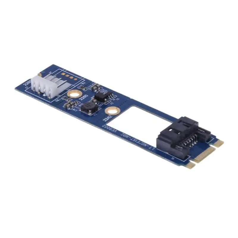 M.2 NGFF SATA на 7Pin SATA M2 на SATA адаптер конвертер карт с кабелем