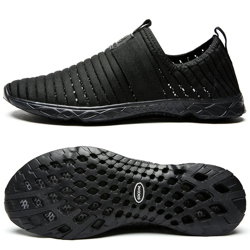 Socone Sport Shoes Woman Outdoor Summer Mesh Shoes Sport Slip-on Walking Shoes Comfortable Breathable Men's Shoes zapatos 