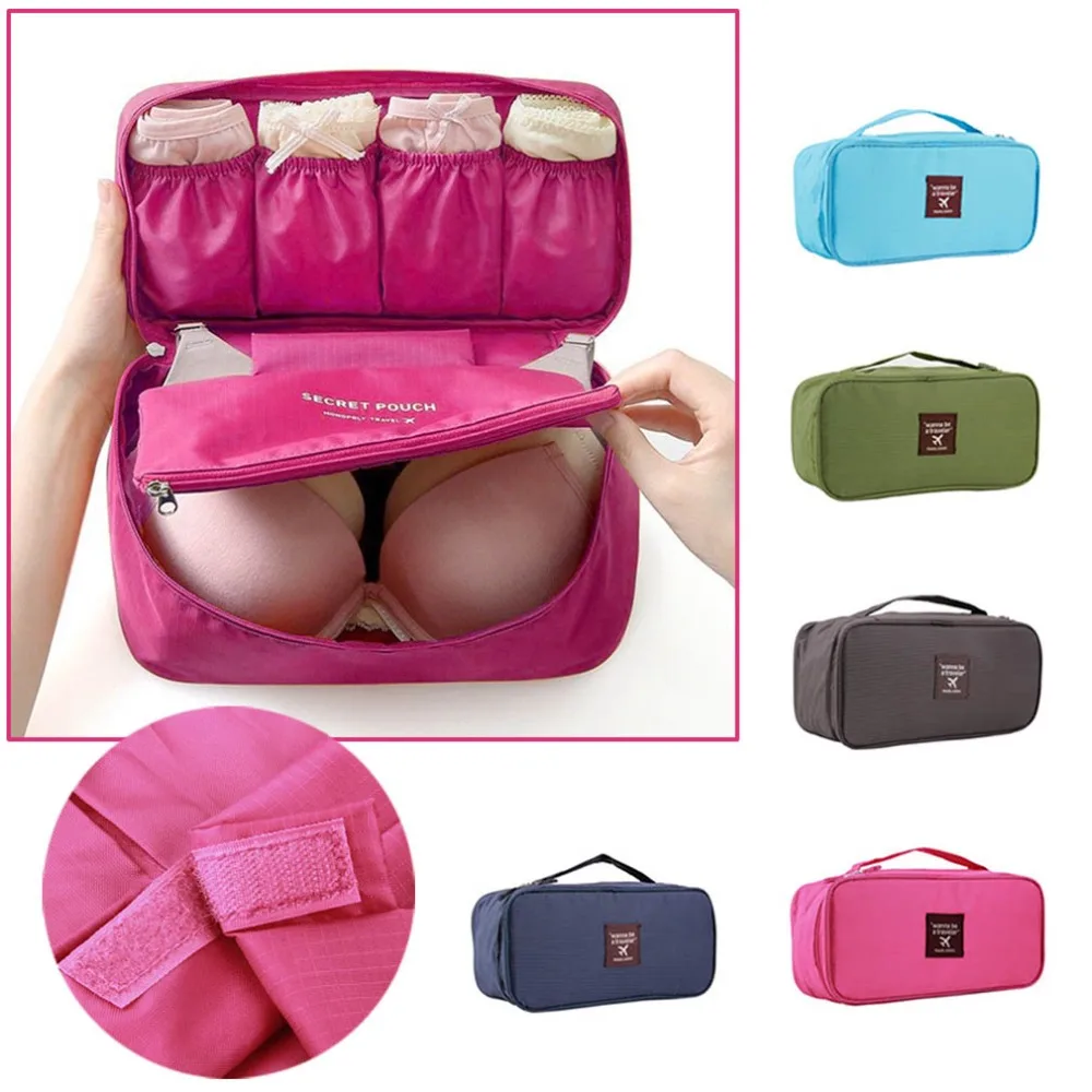 

Bra Underwear Lingerie Travel Bag for Women Organizer Trip Handbag Luggage Traveling Bag Pouch Case Suitcase Space Saver Bag