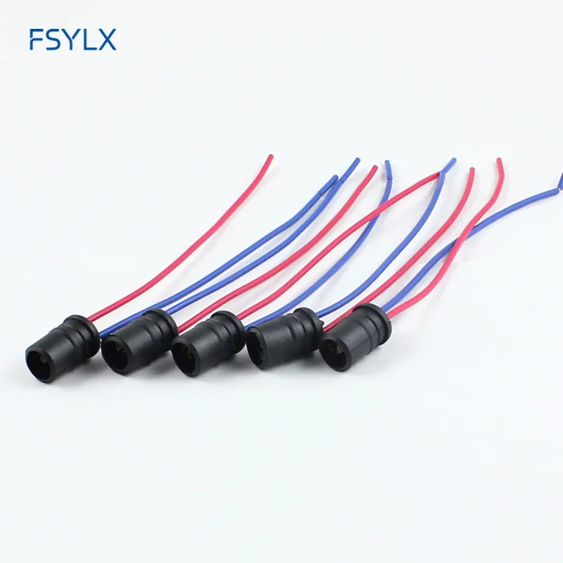 FSYLX T10 разъем T15 W5W 194 168 501 светодиодный Разъем T10 держатель лампы Кабель светодиодный T10 W5W разъем лампы удлинитель Разъем Держатель разъемы