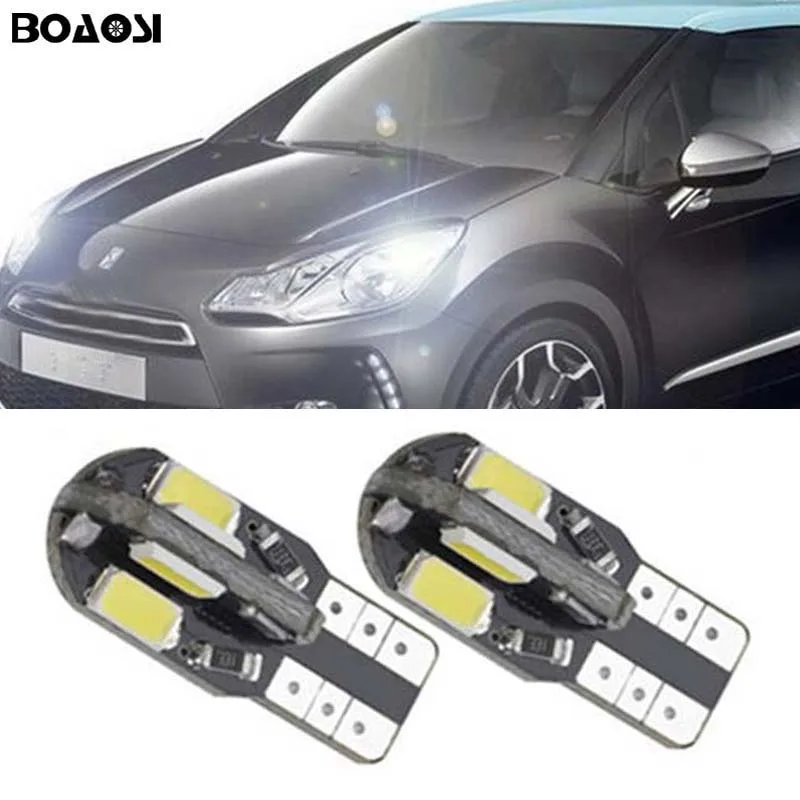 

BOAOSI 2x Car LED T10 Canbus W5W No error Wedge Light For Citroen C4 C5 C3 Grand Picasso Berlingo Xsara Saxo C1 C2 ds3