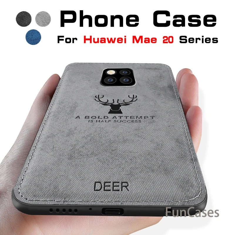 Мягкий полиуретановый край холст тиснением Олень чехол для телефона huawei коврики