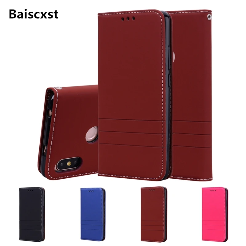 Чехол baisxst для Xiaomi S2 Роскошный чехол из искусственной кожи книжка