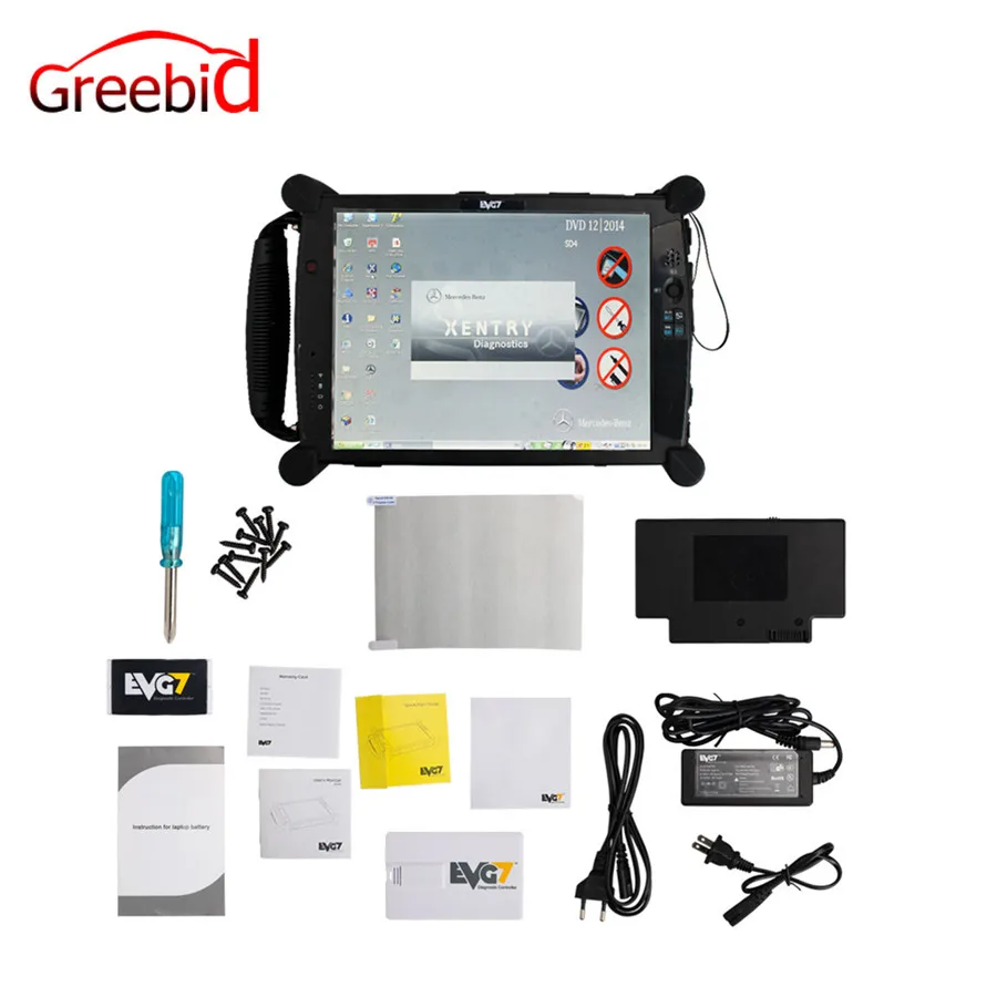 

EVG7 DL46/HDD500GB/DDR4GB Diagnostic Controller Tablet PC (Can works for BMW ICOM) EVG7 Controller Black/White Color for Choose