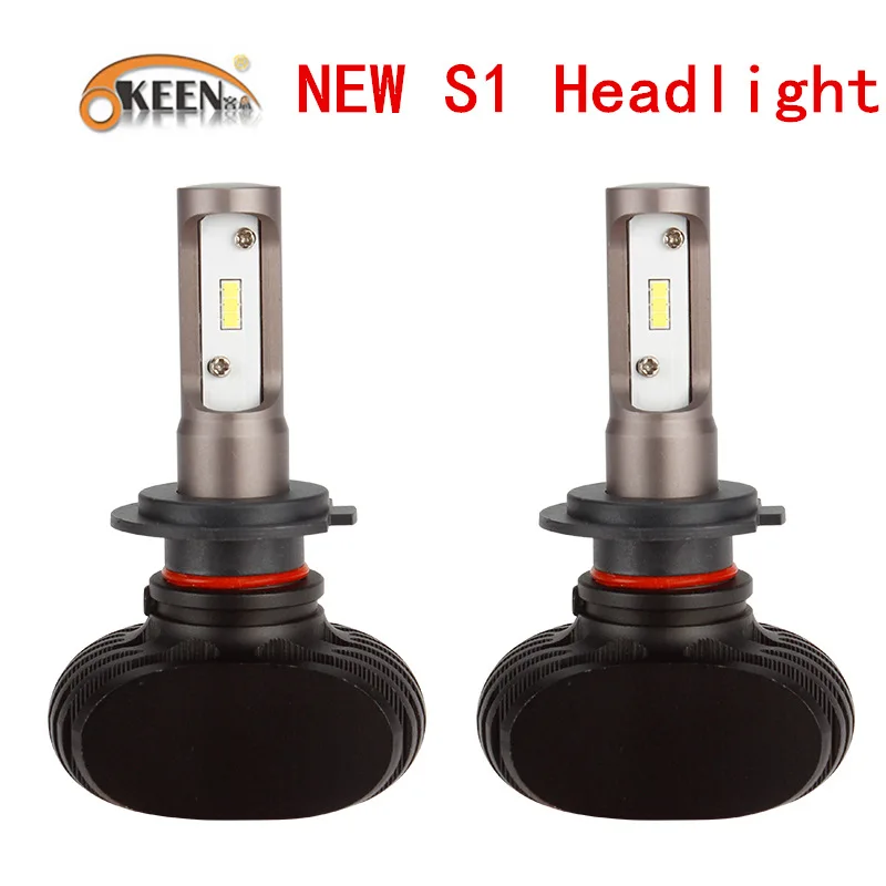 OKEEN S1 автомобиля H7 светодиодные фонари для авто 36 Вт 5600LM 6500 K белый H8/H9/H10/H11/H1/H3/H7/9005/9006/880/881 H4 светодиодные лампы 12 V