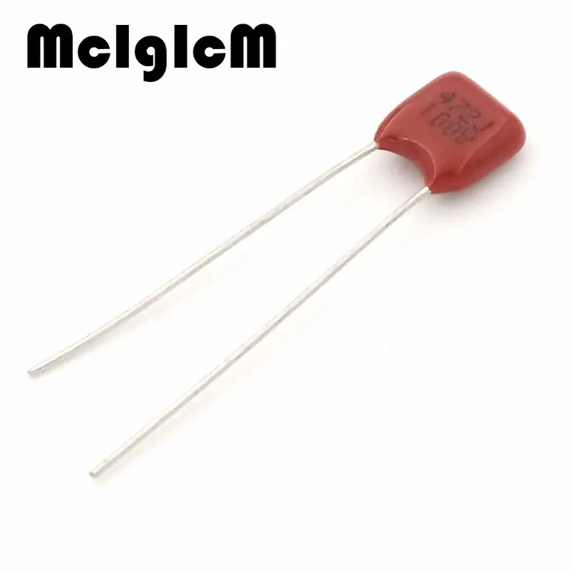 MCIGICM 1000 шт. 472 4.7nF 100V CBB полипропиленовый пленочный конденсатор с алюминиевой
