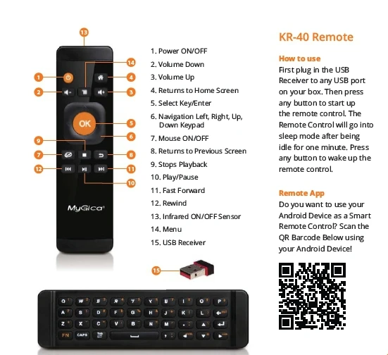 IR remote control