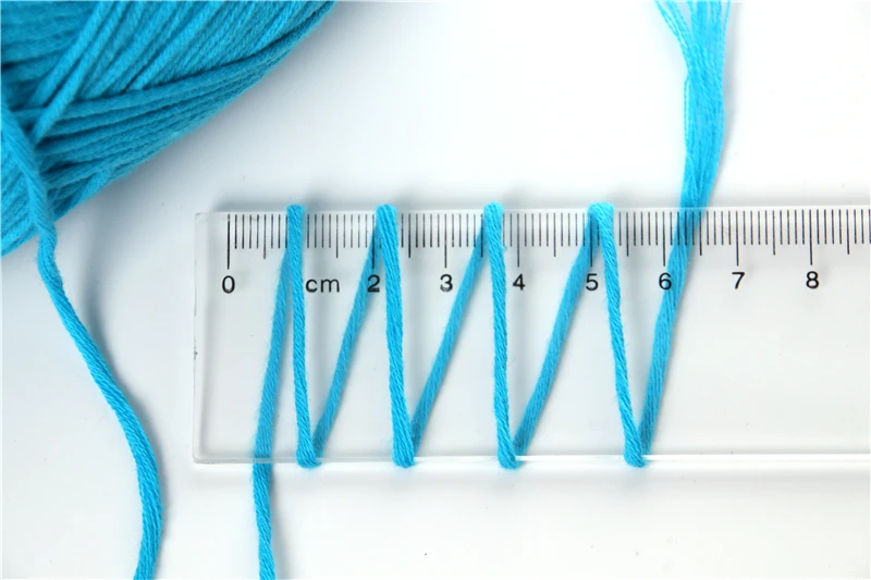 Хлопчатобумажная пряжа для вязания, чесаная толстая пряжа для вязания, Органический Детский свитер, кукла, 50 г