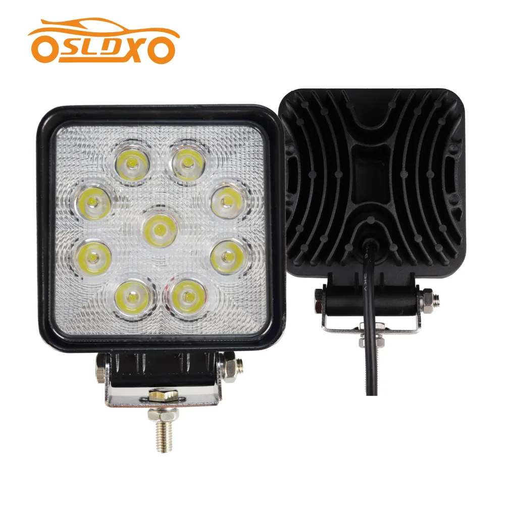 SLDX 4.3inch 27w Led Work Light Flood Beam for Off road SUV Boat 4x4