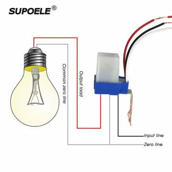 

10PCS/Lot Photoelectric Switch Auto On Off Photocell Sensor Switch AS-06 AC/DC 12V 24V 120V 220V 10A Photo Control Sensor Switch