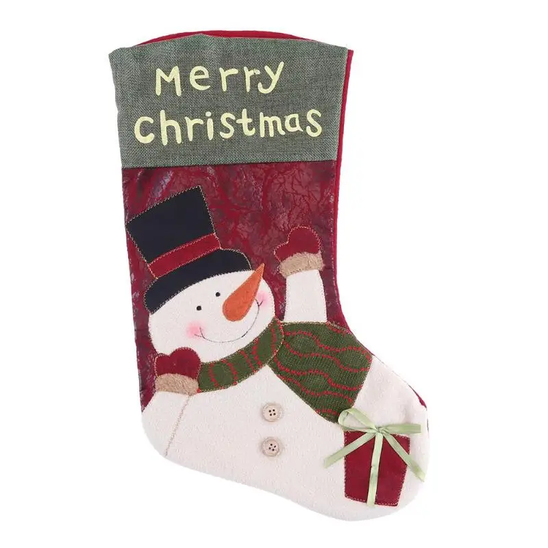 Рождественские носки для детей, конфетные подарки, сумка для хранения, Рождественский Декор