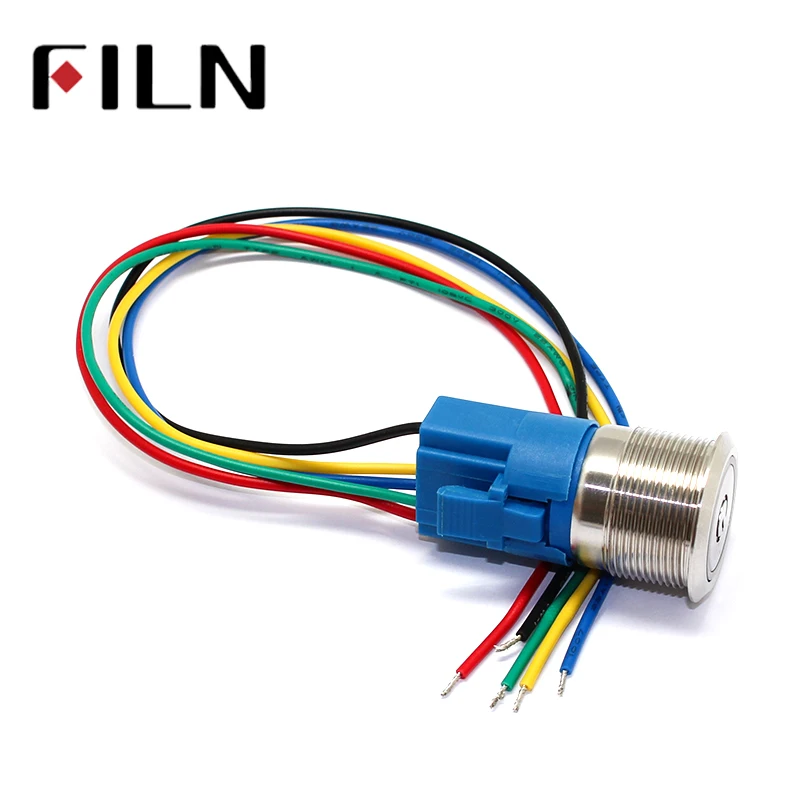 switch wired harness for 19mm 22mm 25mm and 30mm switch customized wire is avaiable