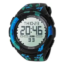Honhx роскошный бренд для мужчин s спортивные часы погружение 50 м цифровые светодиодные милитари часы мужские модные повседневные электронные наручные часы подарок