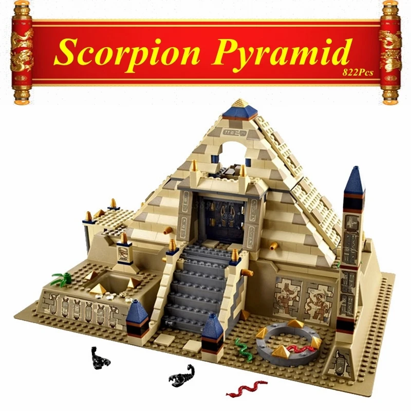 

Best Gifts Or Presents Compatible Legoing Movie Pharaoh's Quest Scorpion Pyramid Model Building Blocks Toy for Children Legoing