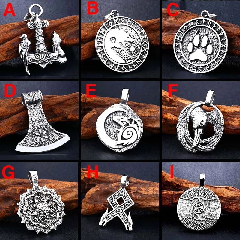 

Beier 316L Stainless Steel All kinds thor's hammer mjolnir pendant necklace viking scandinavian norse viking necklace Men gift