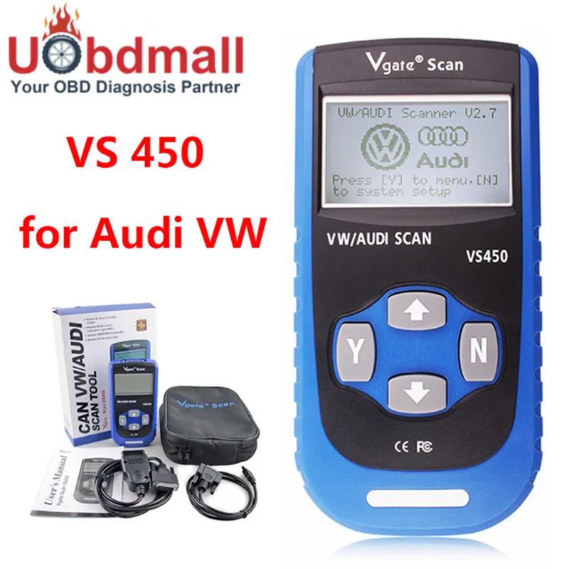 Buy Vgate VS450 VAG 450 Escaner Automotriz Scaner For VW Volkswagen Audi OBDII
